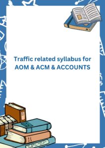 Traffic Related Syllabus